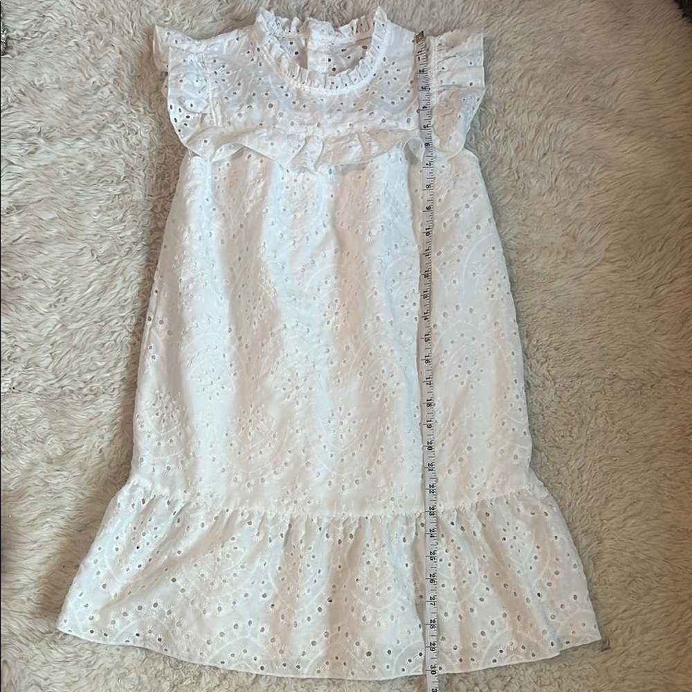 Worn once - White Eyelet Girls Dress